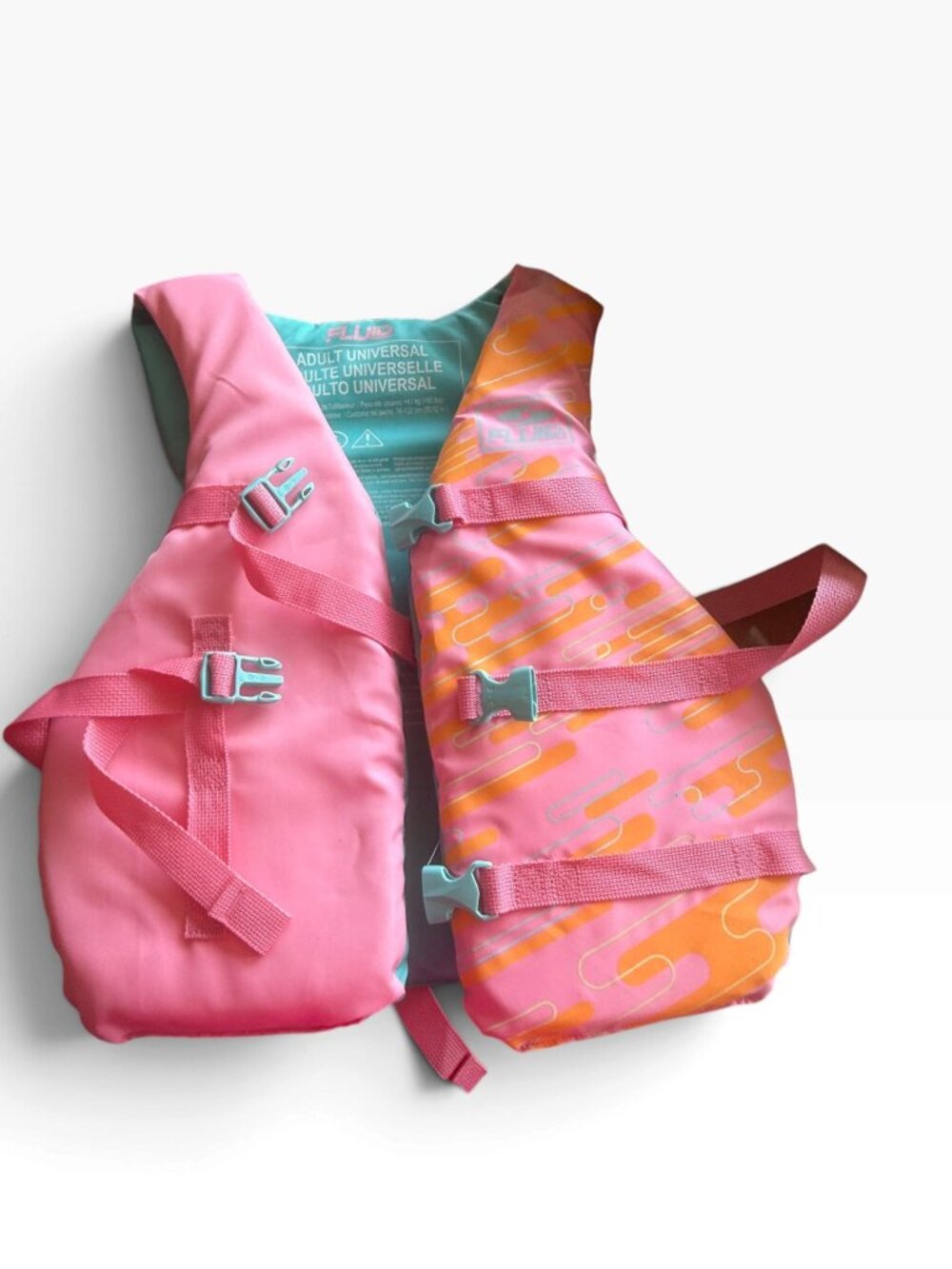 FLUID Adult Universal Life Jacket – Pink & Orange